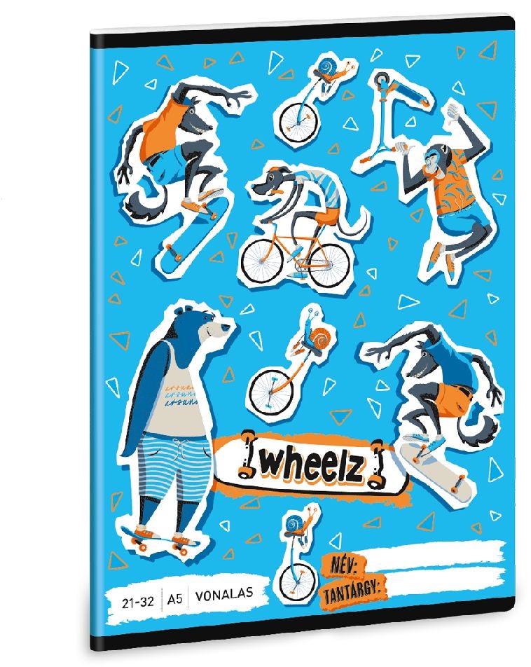 Ars Una Wheelz 23 (5262) A5 21-32 vonalas füzet