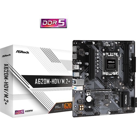 Asrock A620M-HDV/M.2+ desktop alaplap microATX
