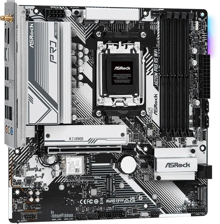 Asrock A620M PRO RS WIFI desktop alaplap microATX