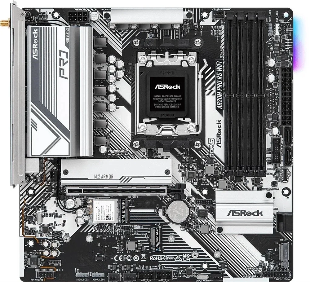 Asrock A620M PRO RS WIFI desktop alaplap microATX