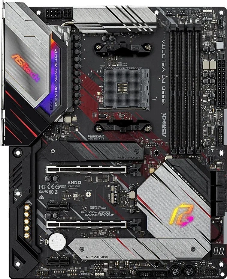 Asrock B550 PG Velocita AMD B550 AM4 ATX alaplap