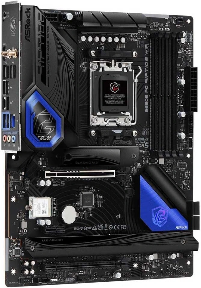Asrock B650E Phantom Gaming Riptide WiFi desktop alaplap ATX