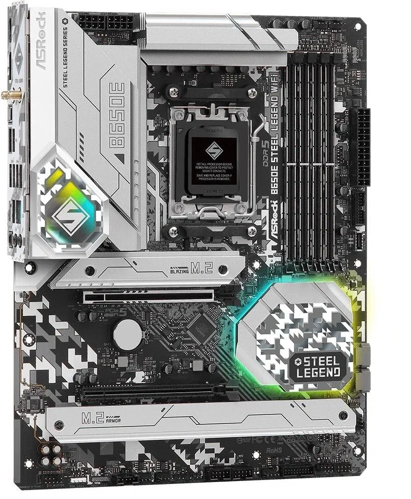 Asrock B650E STEEL LEGEND WIFI desktop alaplap ATX