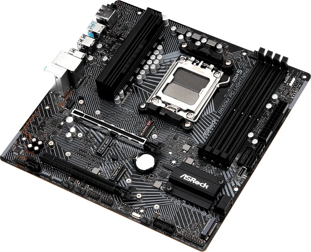 Asrock B650M Phantom Gaming Lightning WiFi desktop alaplap microATX