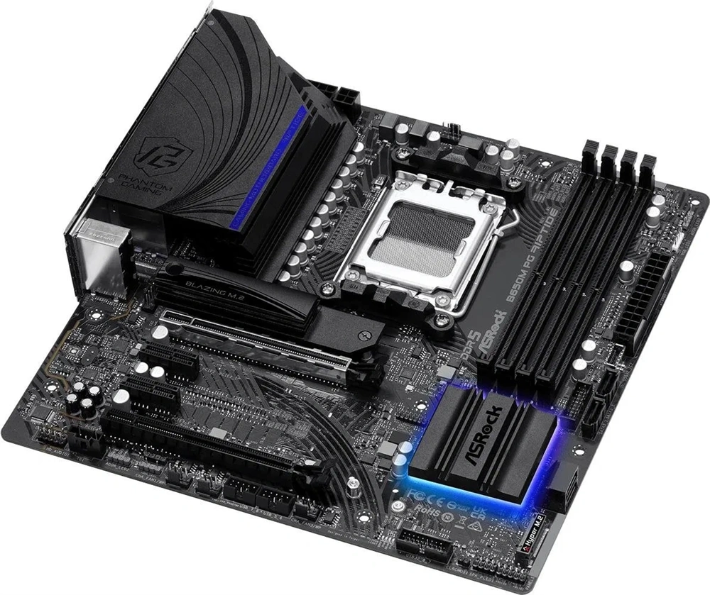 Asrock B650M Phantom Gaming Riptide desktop alaplap microATX