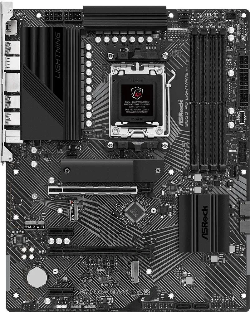 Asrock B650 Phantom Gaming Lightning desktop alaplap ATX