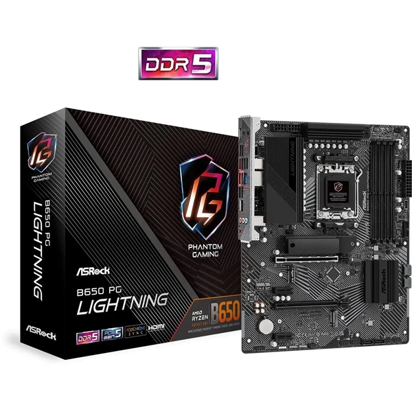 Asrock B650 Phantom Gaming Lightning desktop alaplap ATX