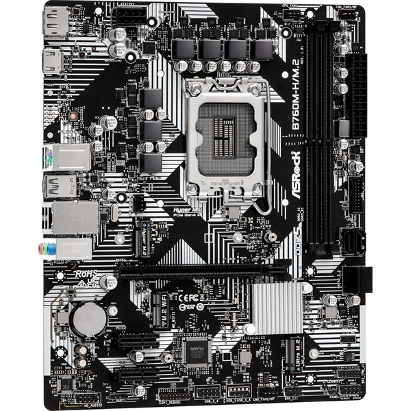 Asrock B760M-H/M.2 Intel B760 LGA1700 mATX alaplap