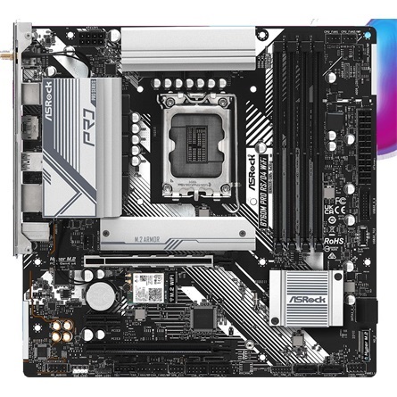 Asrock B760M PRO RS/D4 WIFI desktop alaplap microATX