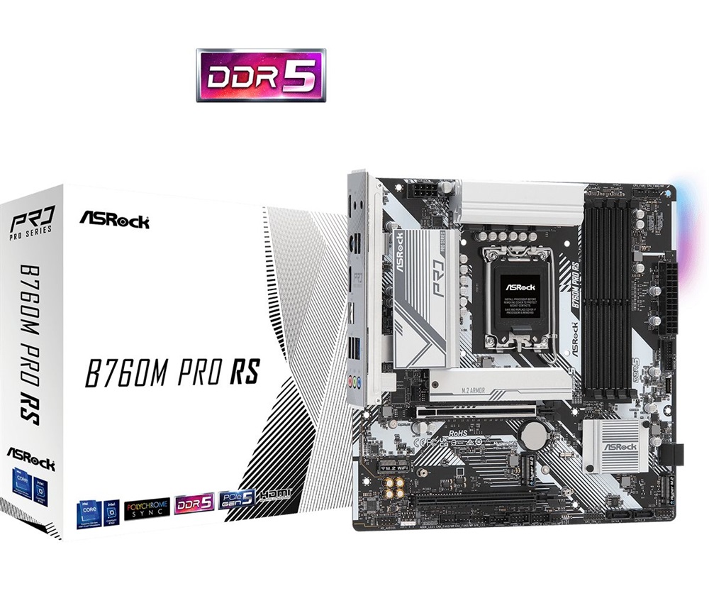 Asrock B760M PRO RS Intel B760 LGA1700 mATX alaplap