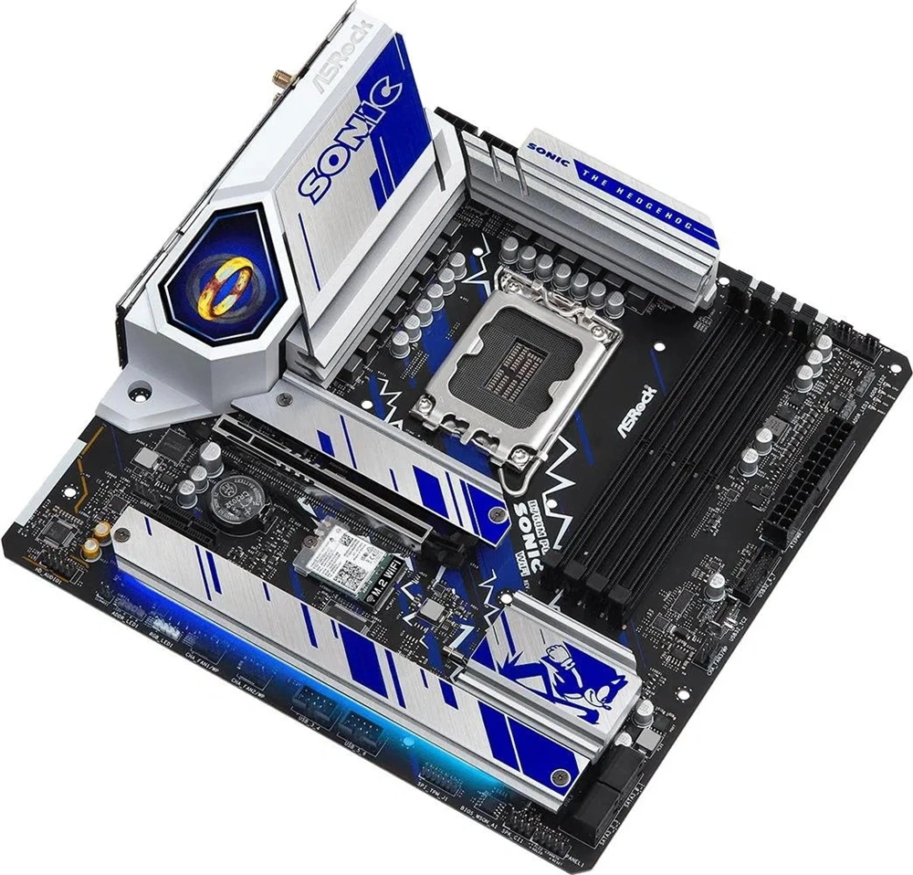 Asrock B760M Phantom Gaming Sonic WiFi desktop alaplap microATX
