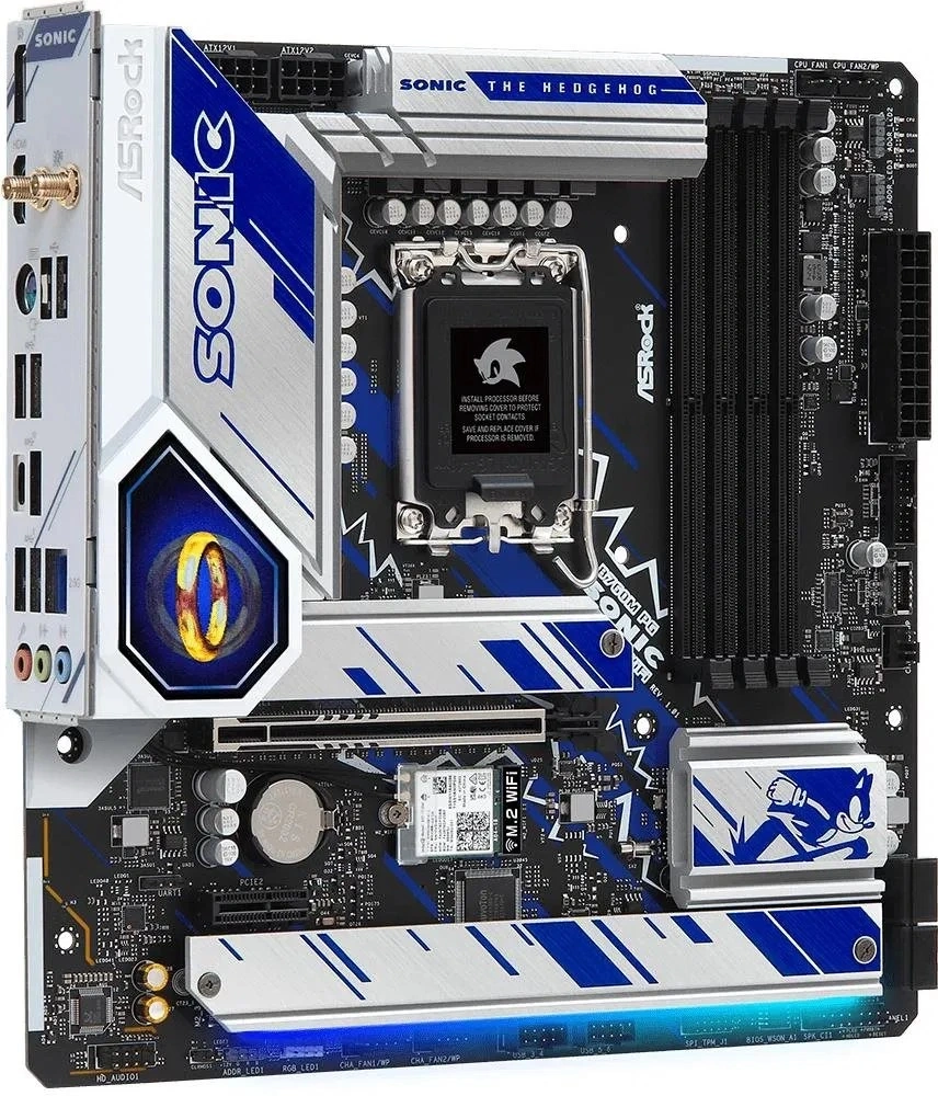 Asrock B760M Phantom Gaming Sonic WiFi desktop alaplap microATX