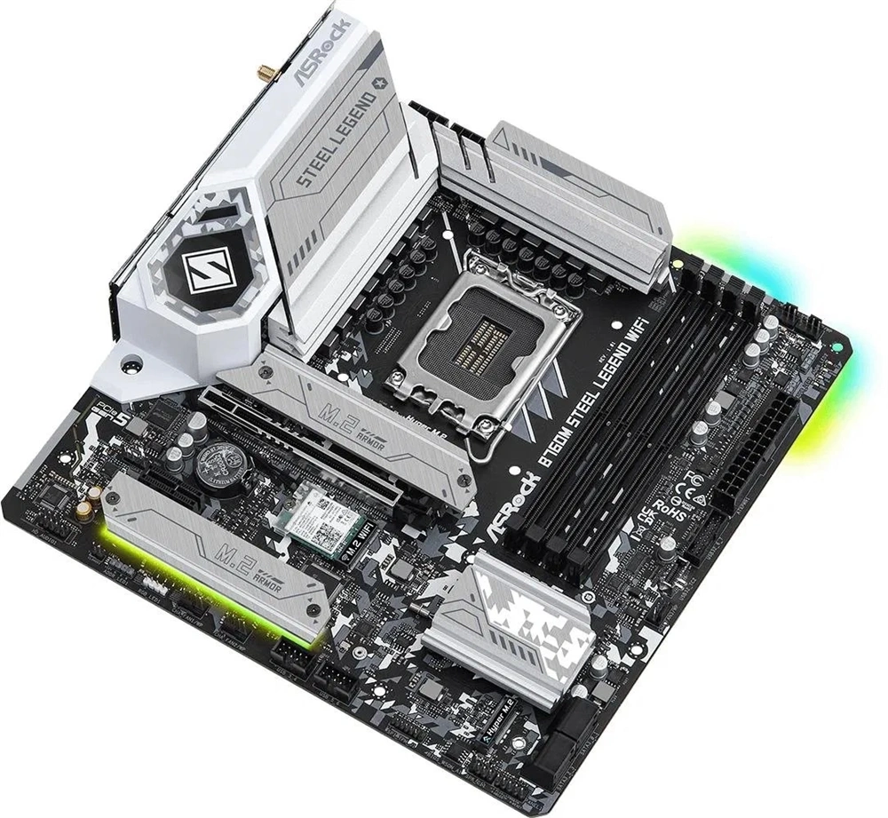Asrock B760M STEEL LEGEND WIFI desktop alaplap microATX