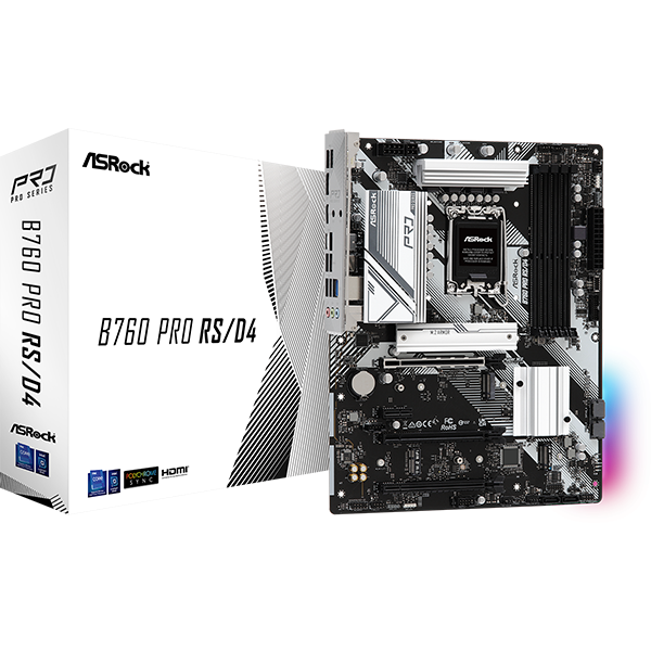 Asrock B760 Pro RS/D4 Intel B760 LGA1700 ATX alaplap