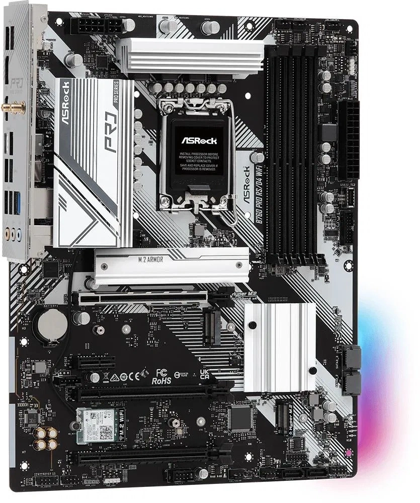 Asrock B760 Pro RS/D4 WIFI Intel B760 LGA1700 ATX alaplap