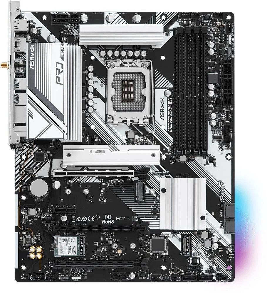 Asrock B760 Pro RS/D4 WIFI Intel B760 LGA1700 ATX alaplap