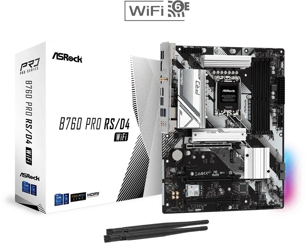 Asrock B760 Pro RS/D4 WIFI Intel B760 LGA1700 ATX alaplap