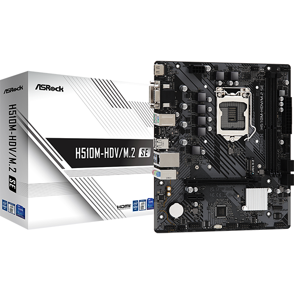 Asrock H510M-HDV/M.2 SE Intel H470 LGA1200 mATX alaplap