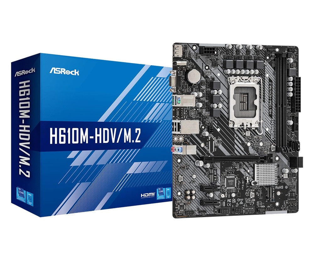 Asrock H610M-HDV/M.2 D4 Intel H610 LGA1700 mATX alaplap