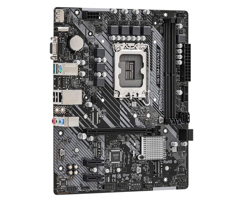 Asrock H610M-HDV/M.2 D4 Intel H610 LGA1700 mATX alaplap
