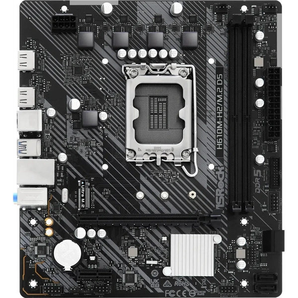 Asrock H610M-H2/M.2 D5 Intel H610 LGA1700 mATX alaplap