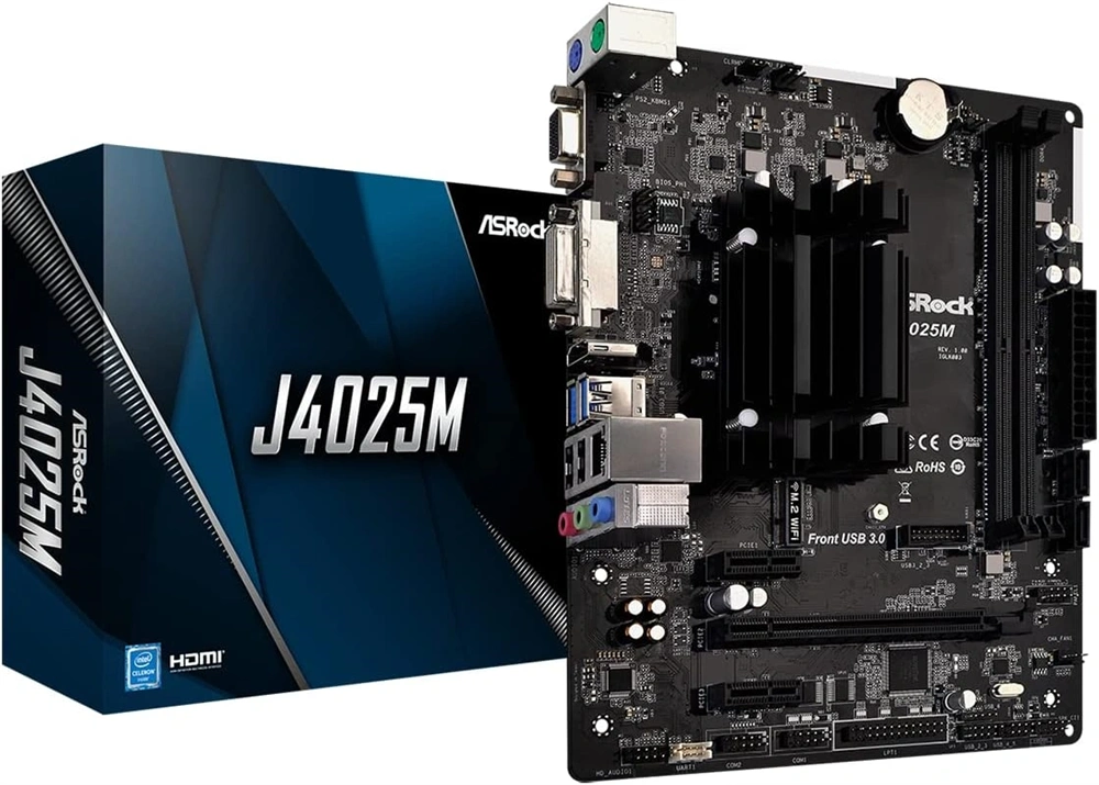 Asrock J4025M Intel BGA1090 mATX alaplap