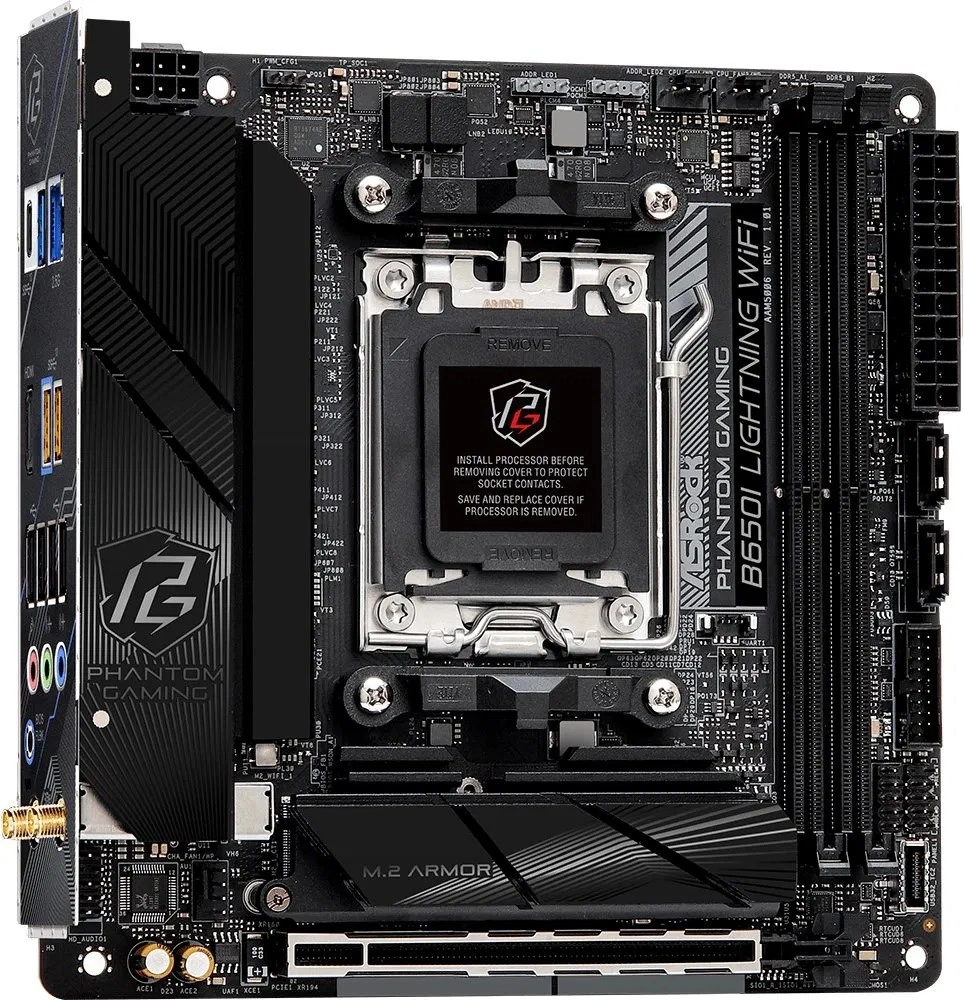 Asrock LIGHTNING Wi-Fi AMD A620I AM5 Mini-ITX alaplap