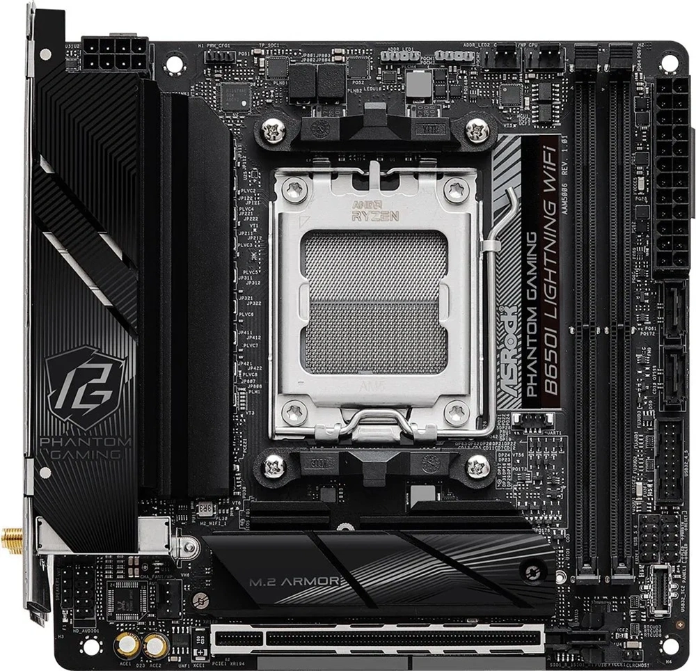 Asrock LIGHTNING Wi-Fi AMD A620I AM5 Mini-ITX alaplap