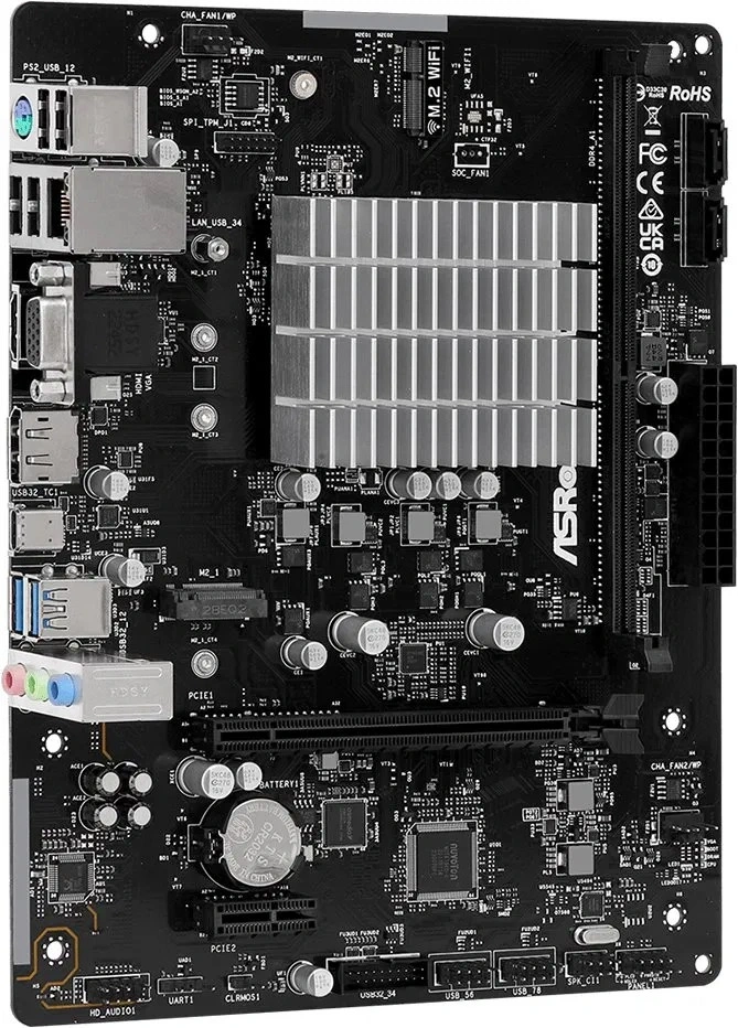 Asrock N100M Intel 1264 Mini-ITX alaplap