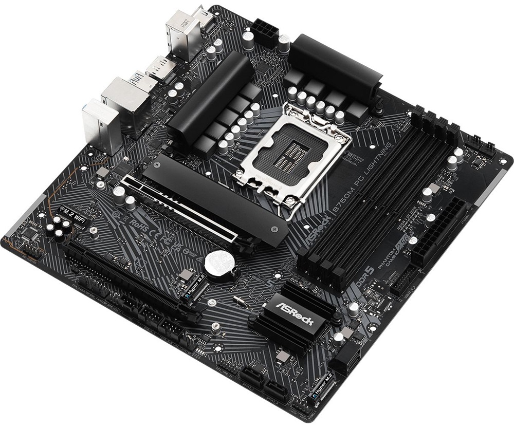Asrock PG LIGHTNING Intel B760M LGA1700 mATX alaplap