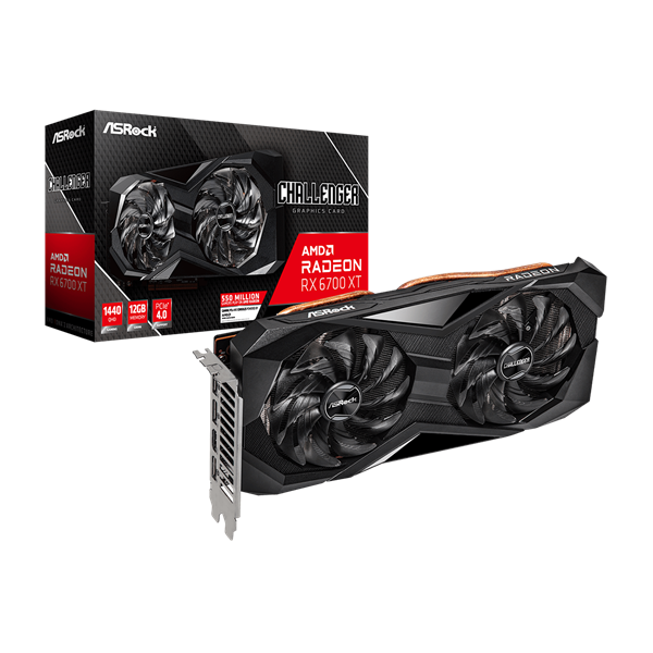 Asrock Radeon RX 6700 XT Challenger D 12GB GDDR6 192-bit grafikus kártya