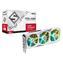 Asrock Radeon RX 7600 Steel Legend OC 8GB GDDR6 128-bit grafikus kártya