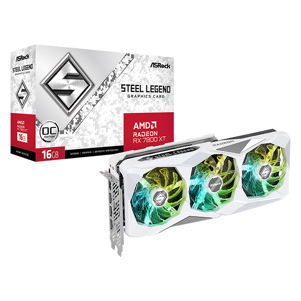 Asrock Radeon RX 7800 XT Steel Legend OC 16GB GDDR6 256-bit videokártya