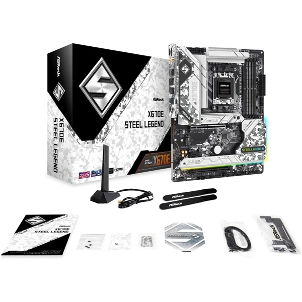 Asrock X670E STEEL LEGEND desktop alaplap ATX