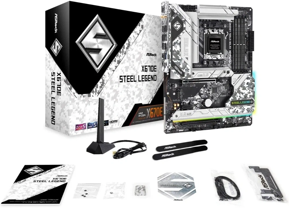 Asrock X670E STEEL LEGEND desktop alaplap ATX