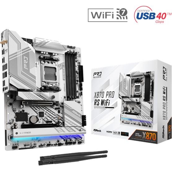 Asrock X870 PRO RS WIFI AMD X870 AM5 ATX alaplap