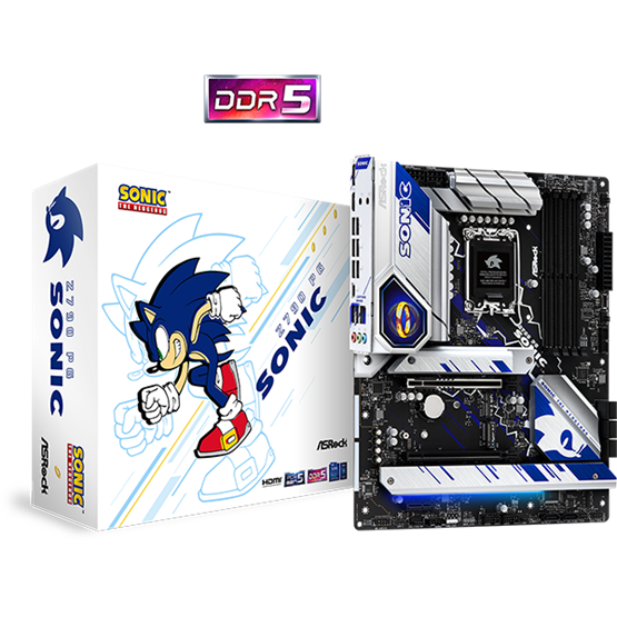 Asrock Z790 Phantom Gaming Sonic desktop alaplap ATX