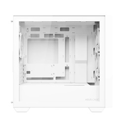 Asus A21 PLUS fehér (táp nélküli) ablakos ARGB mATX ház