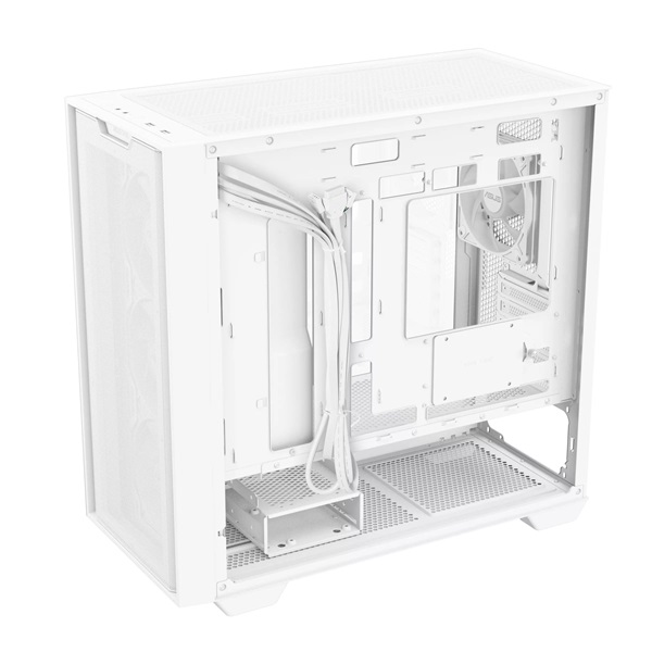 Asus A21 PLUS fehér (táp nélküli) ablakos ARGB mATX ház