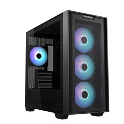 Asus A21 PLUS fekete (táp nélküli) ablakos ARGB mATX ház