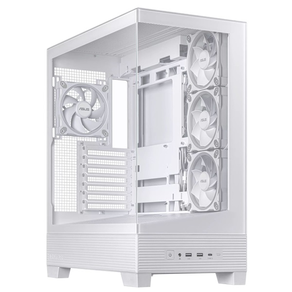 Asus A31 PLUS fehér (táp nélküli) ablakos ARGB ATX ház
