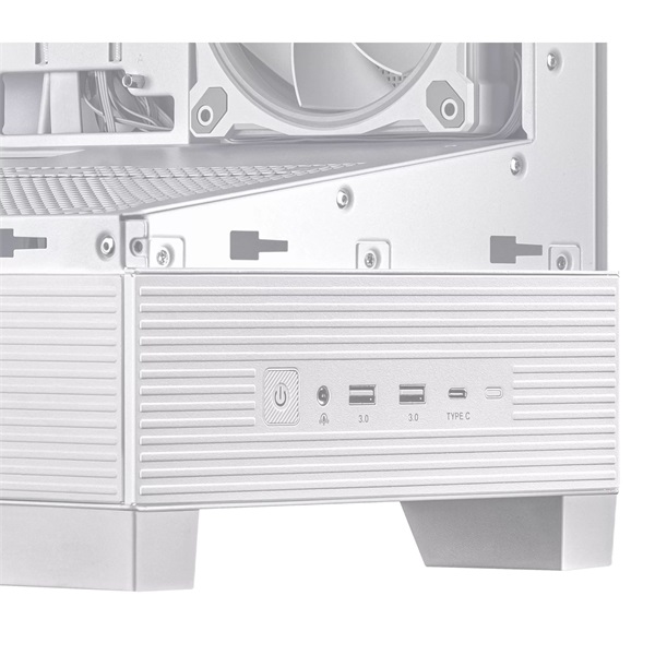 Asus A31 PLUS fehér (táp nélküli) ablakos ARGB ATX ház