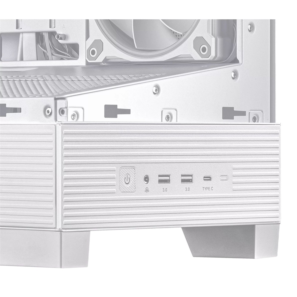 Asus A31 PLUS fehér (táp nélküli) ablakos ARGB ATX ház