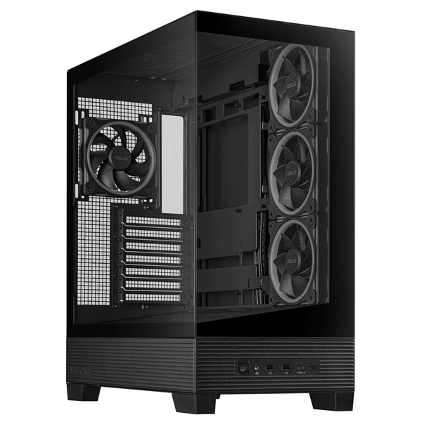 Asus A31 PLUS fekete (táp nélküli) ablakos ARGB ATX ház