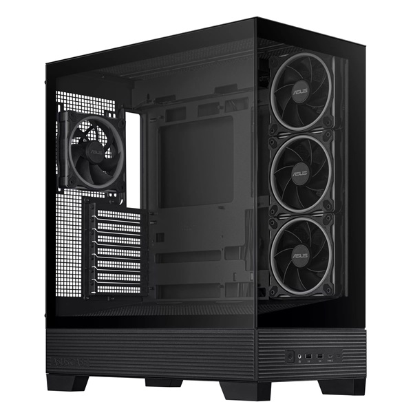 Asus A31 PLUS fekete (táp nélküli) ablakos ARGB ATX ház