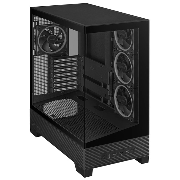 Asus A31 PLUS fekete (táp nélküli) ablakos ARGB ATX ház