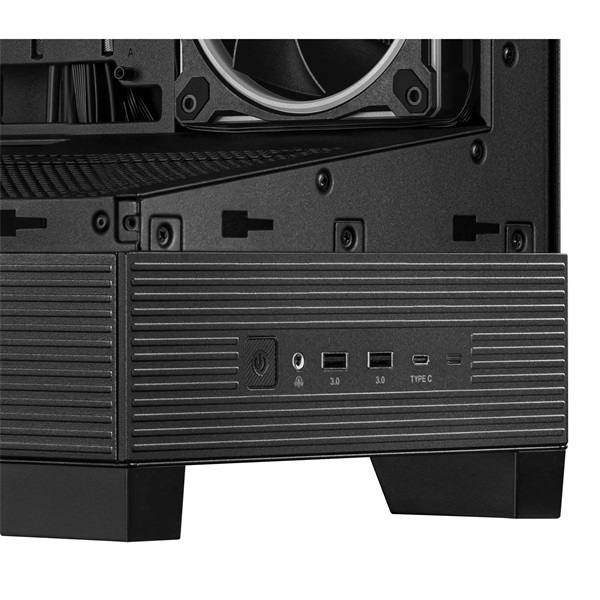 Asus A31 PLUS fekete (táp nélküli) ablakos ARGB ATX ház