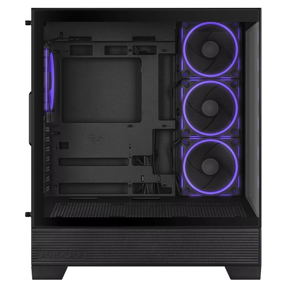 Asus A31 PLUS fekete (táp nélküli) ablakos ARGB ATX ház