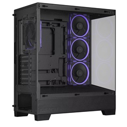 Asus A31 PLUS fekete (táp nélküli) ablakos ARGB ATX ház
