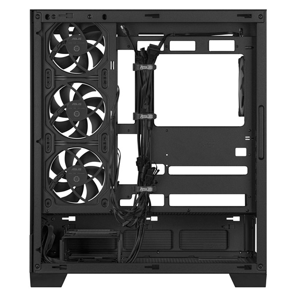Asus A31 PLUS fekete (táp nélküli) ablakos ARGB ATX ház